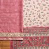 Mauve Cotton Unstitched Suit With Dupatta