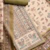 Mehendi Green Cotton Printed Suit Set