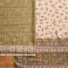 Mehendi Green Cotton Printed Suit Set