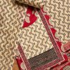 Deep Maroon Cotton Unstitched Suit