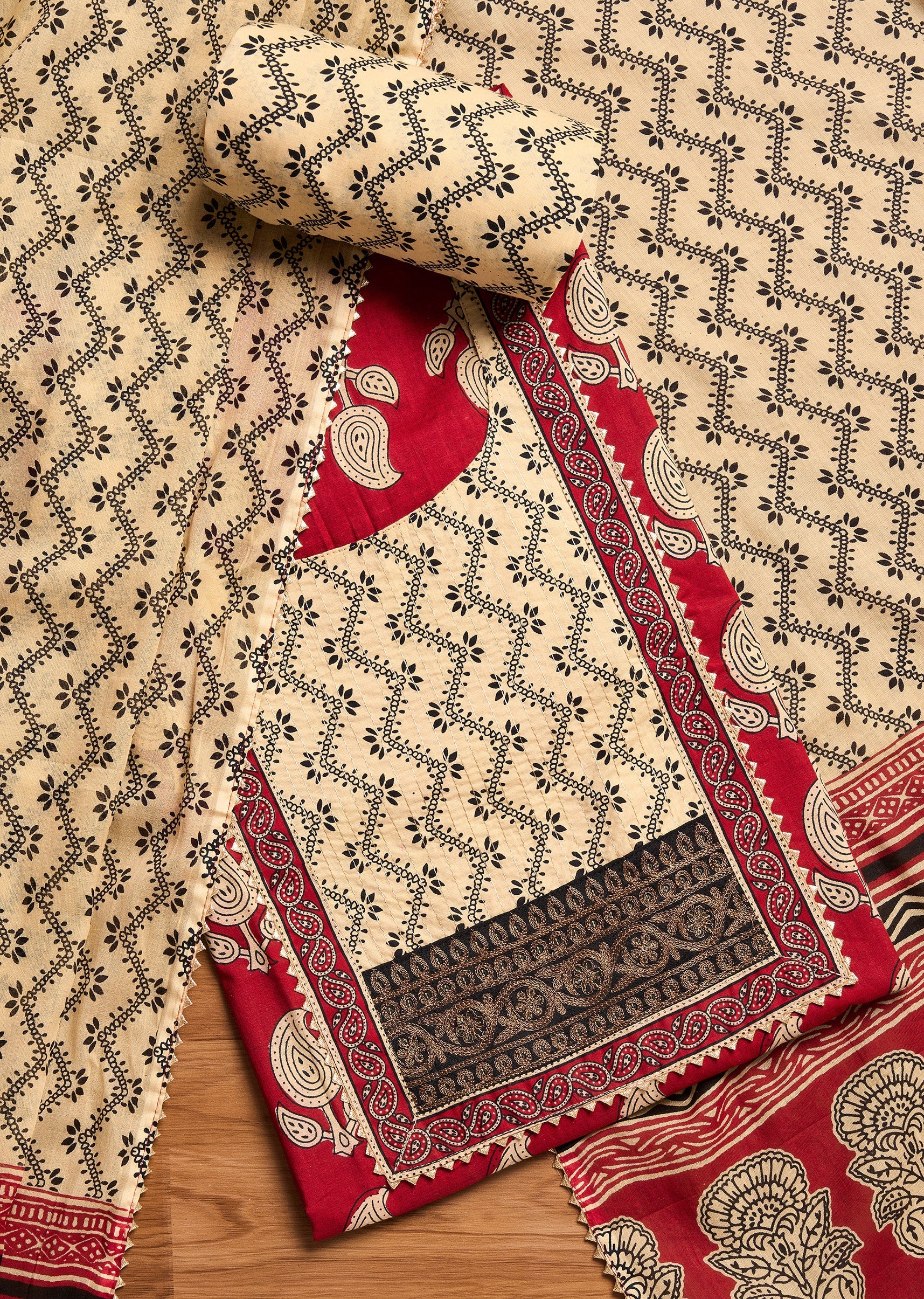 8058-deep-maroon-cotton-unstitched-suit-1.jpg Deep Maroon Cotton Unstitched Suit