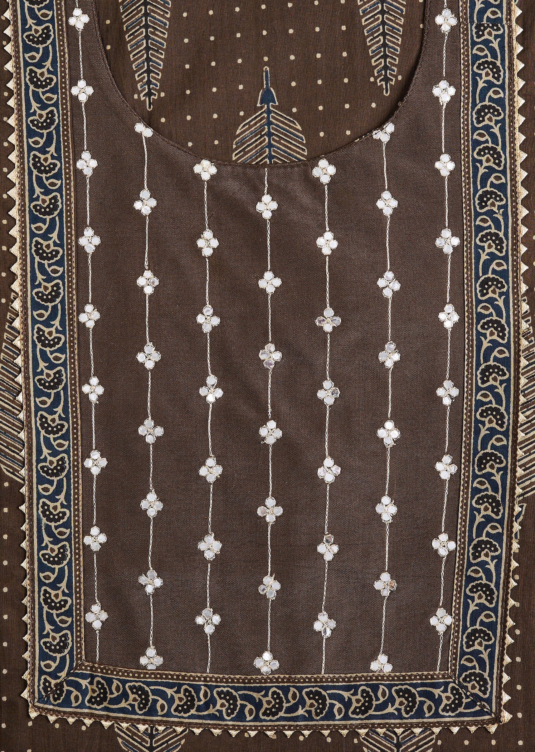 8061-mocha-brown-cotton-printed-unstitched-suit-set-2.jpg Mocha Brown Cotton Printed Unstitched Suit Set