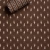 Brown Cotton Printed Unstitched Suit Set With Dupatta