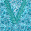 Aqua Blue Cotton Printed Unstitched Suit Set