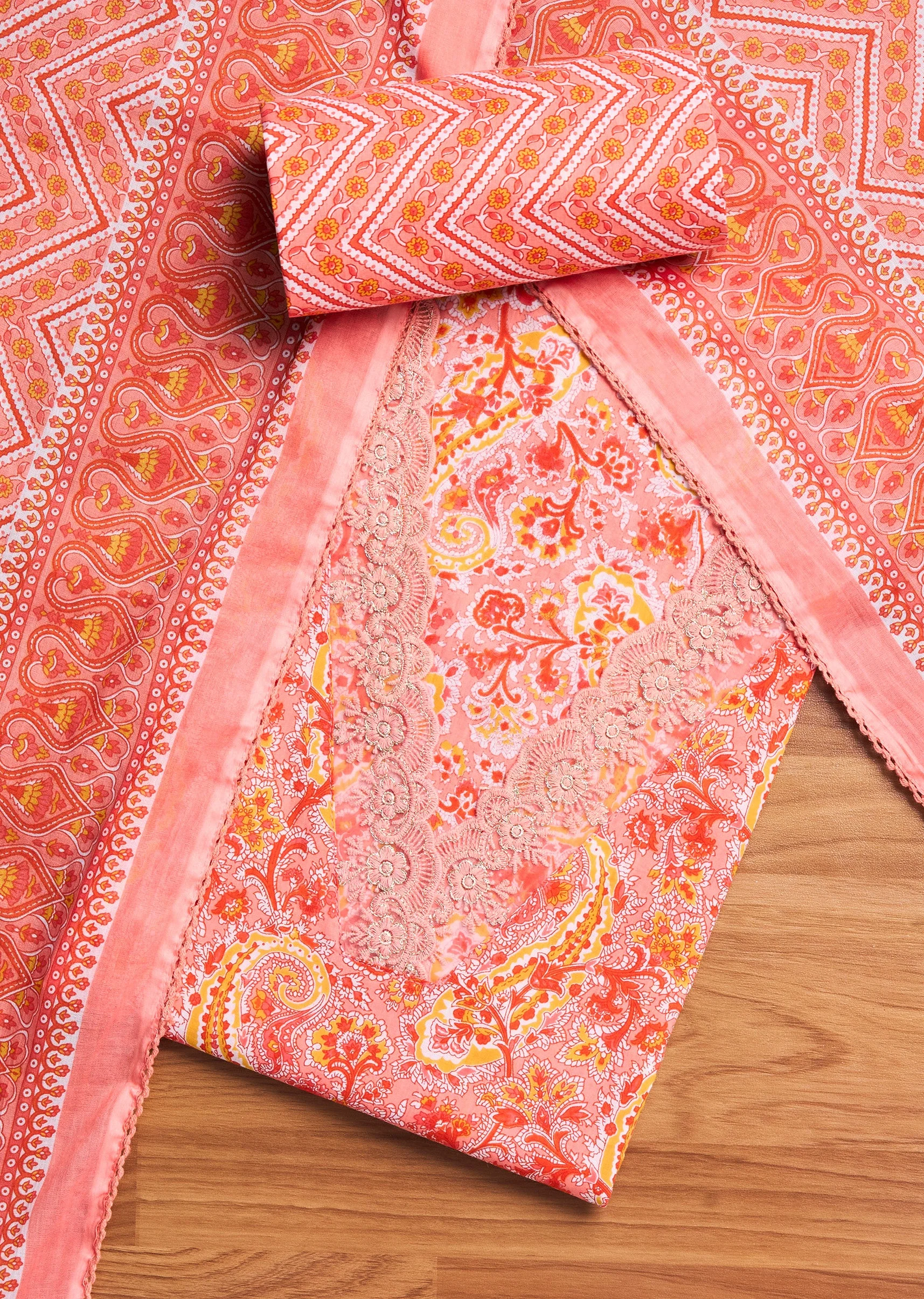 8067-peach-cotton-printed-unstitched-suit-set-1.webp Peach Cotton Printed Unstitched Suit Set