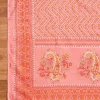 Peach Cotton Printed Unstitched Suit Set