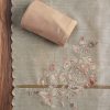 Sand Beige Cotton Printed Unstitched Suit Set