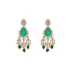 Green Gold Wedding Necklace Set