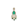 Green Gold Wedding Necklace Set