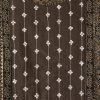 Earthy Brown Cotton Block Printed Unstitched Suit Set