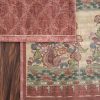 Dusty Mauve Cotton Printed Unstitched Suit Set