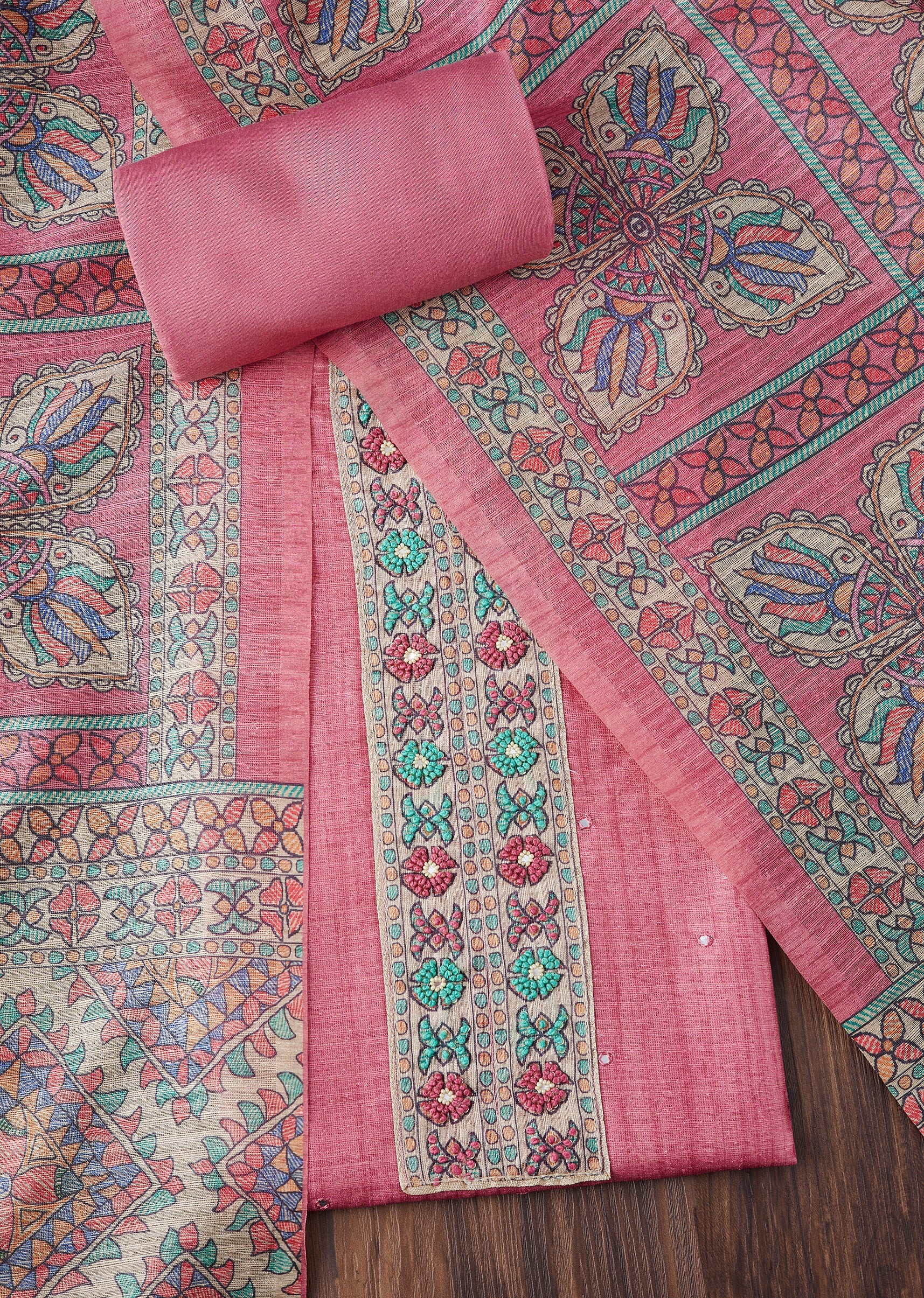 8074-pink-crepe-printed-with-embroidered-unstitched-suit-1.jpg Pink Crepe Printed With Embroidered Unstitched Suit