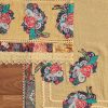 Mustard Yellow Cotton Unstitched Suit with Dupatta and Bottom Fabric
