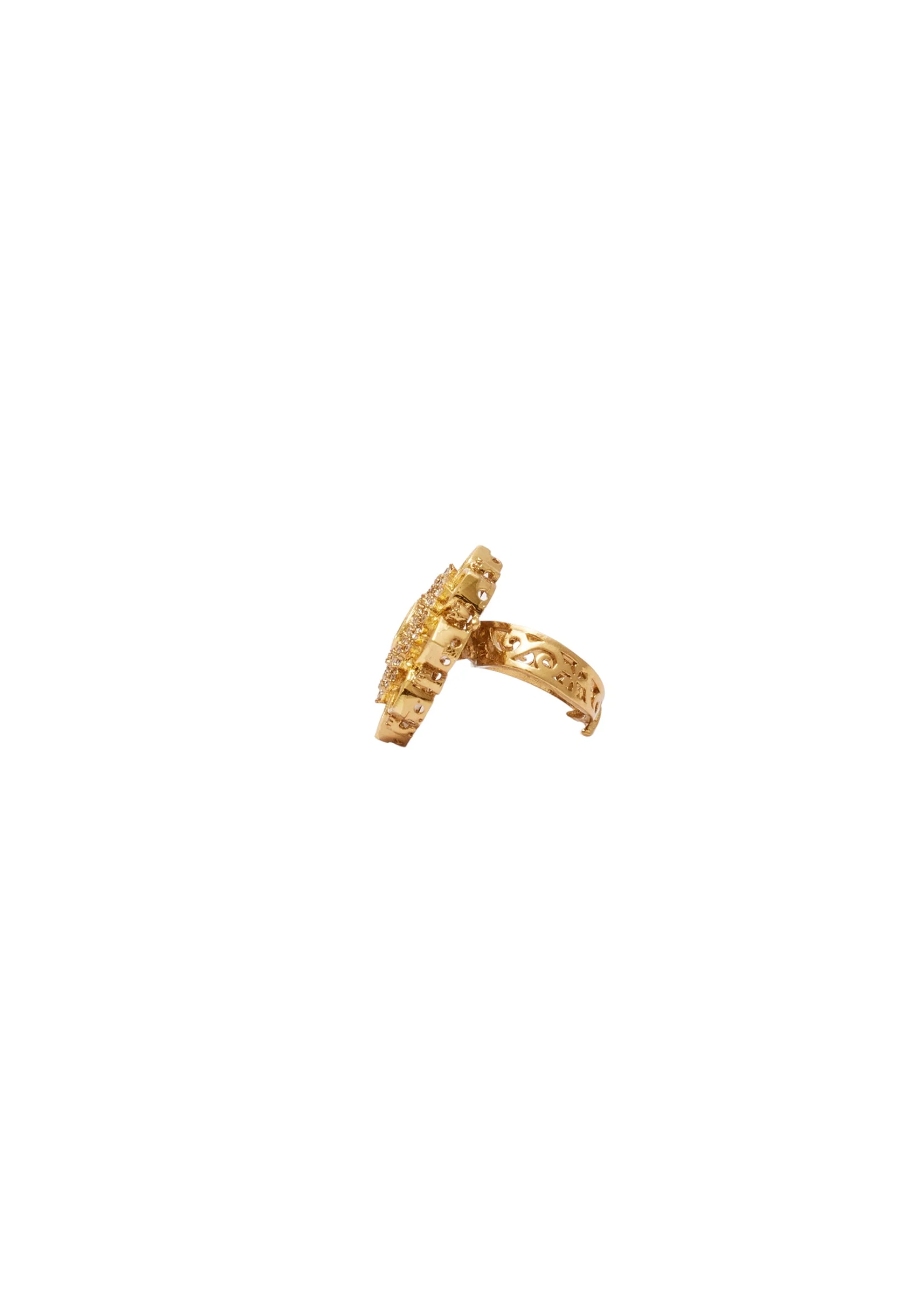 White Gold Polki Ring