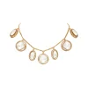 Modern Gold Zirconia Necklace Set