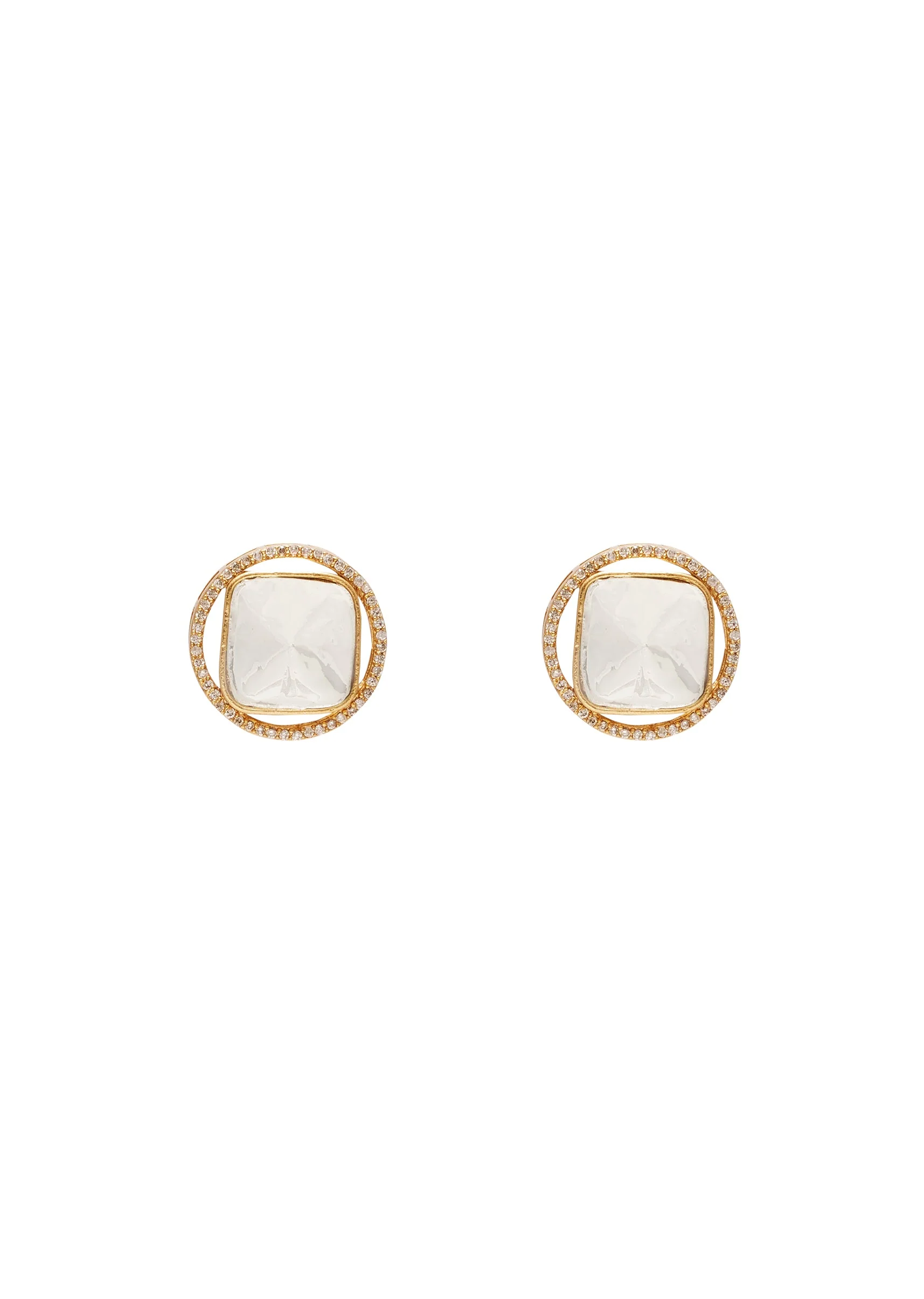 Modern Gold Zirconia Necklace Set