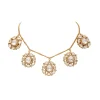 Gold Zirconia Bridal Necklace Set