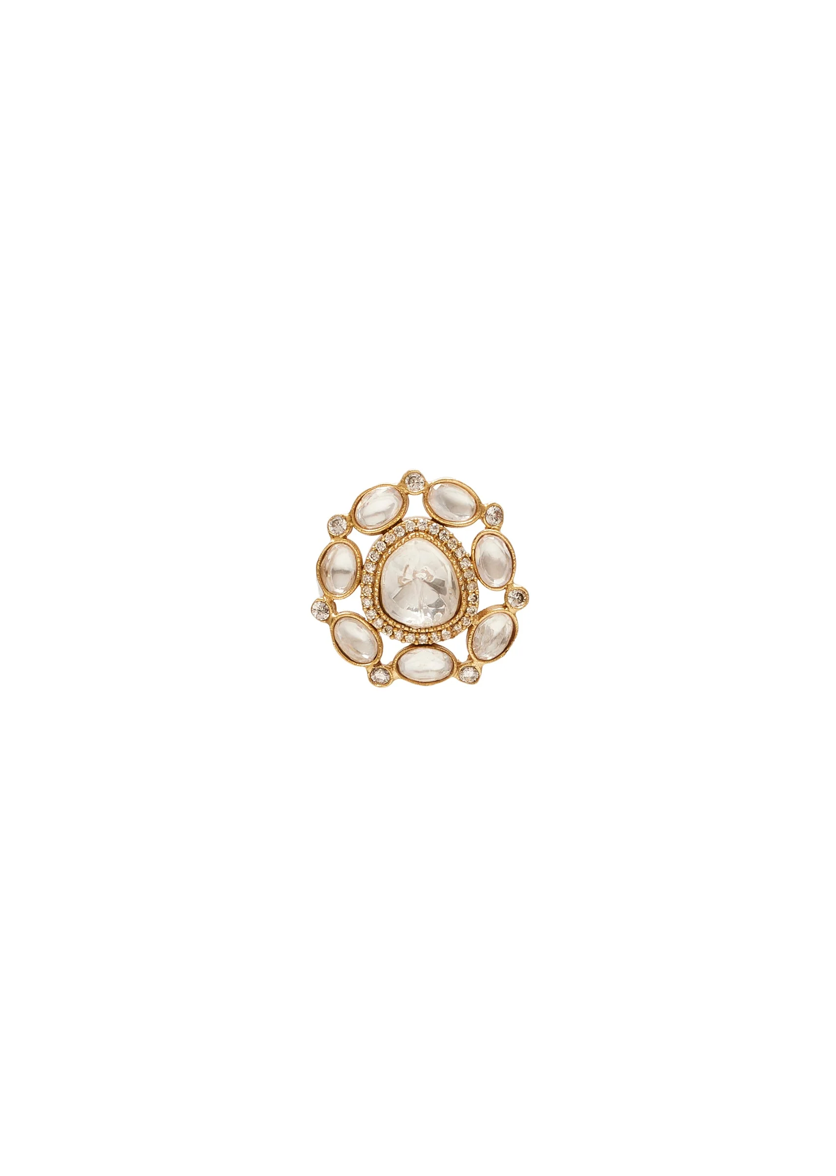Gold Zirconia Bridal Necklace Set