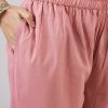Pink Chanderi Kurta Set With Embellished Work