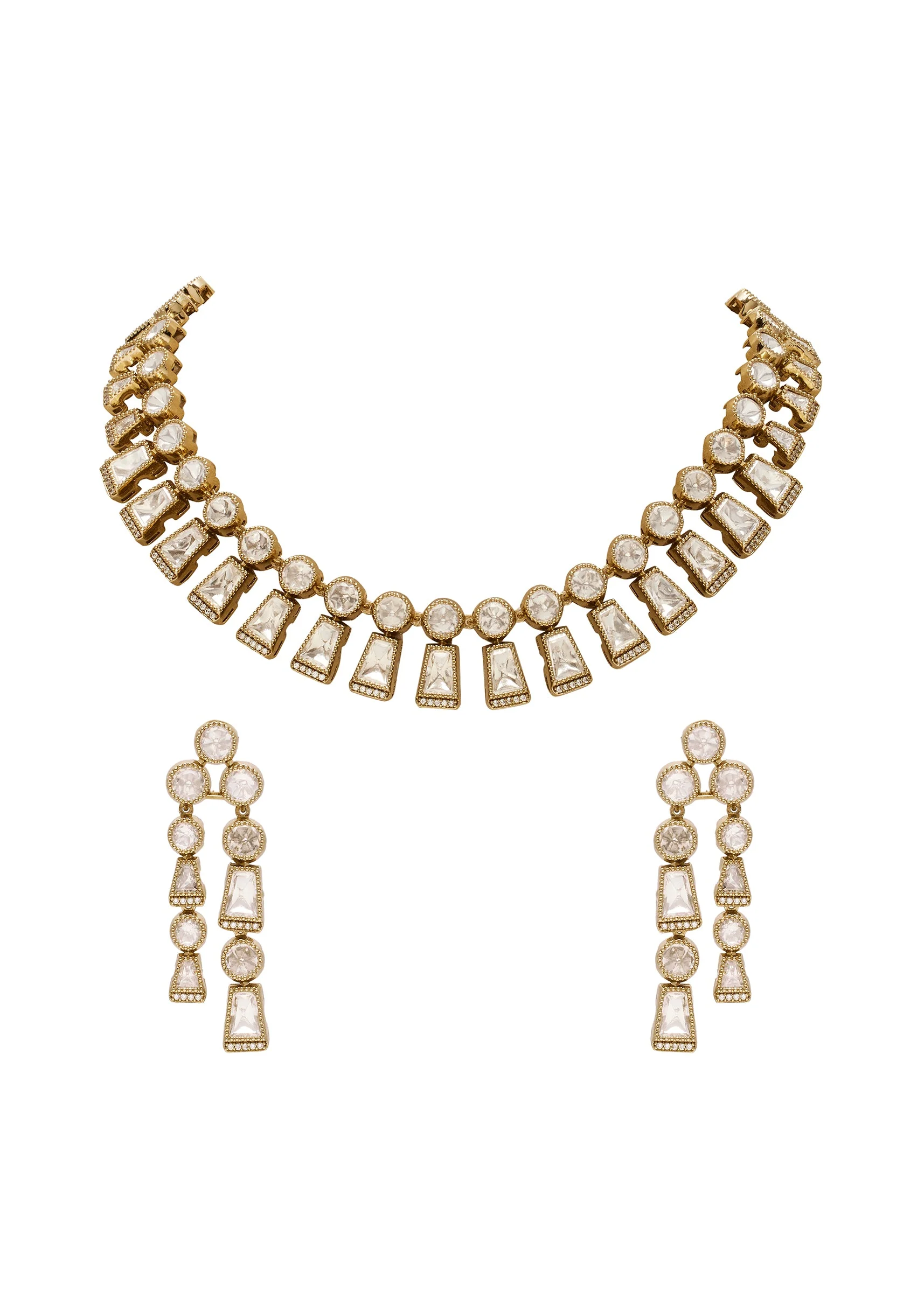 Antique Gold Heritage Necklace Set