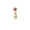 Gold Plated Pink Kundan Polki Choker Necklace Set With Earrings