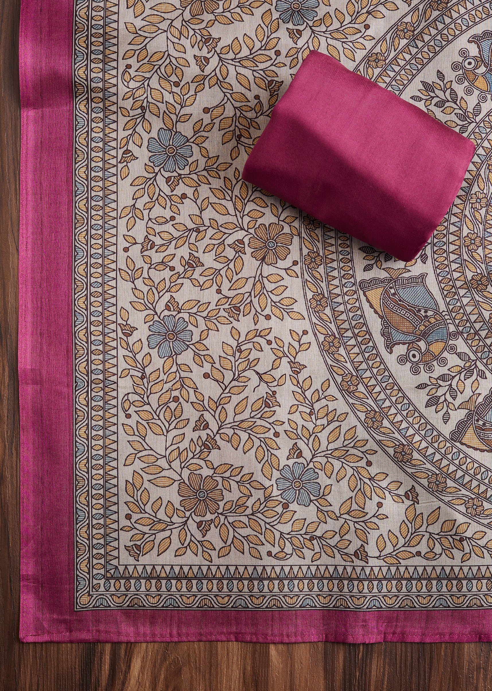Rani Pink Dola Silk Suit