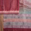 Maroon Dola Silk Printed Unstitched Suit