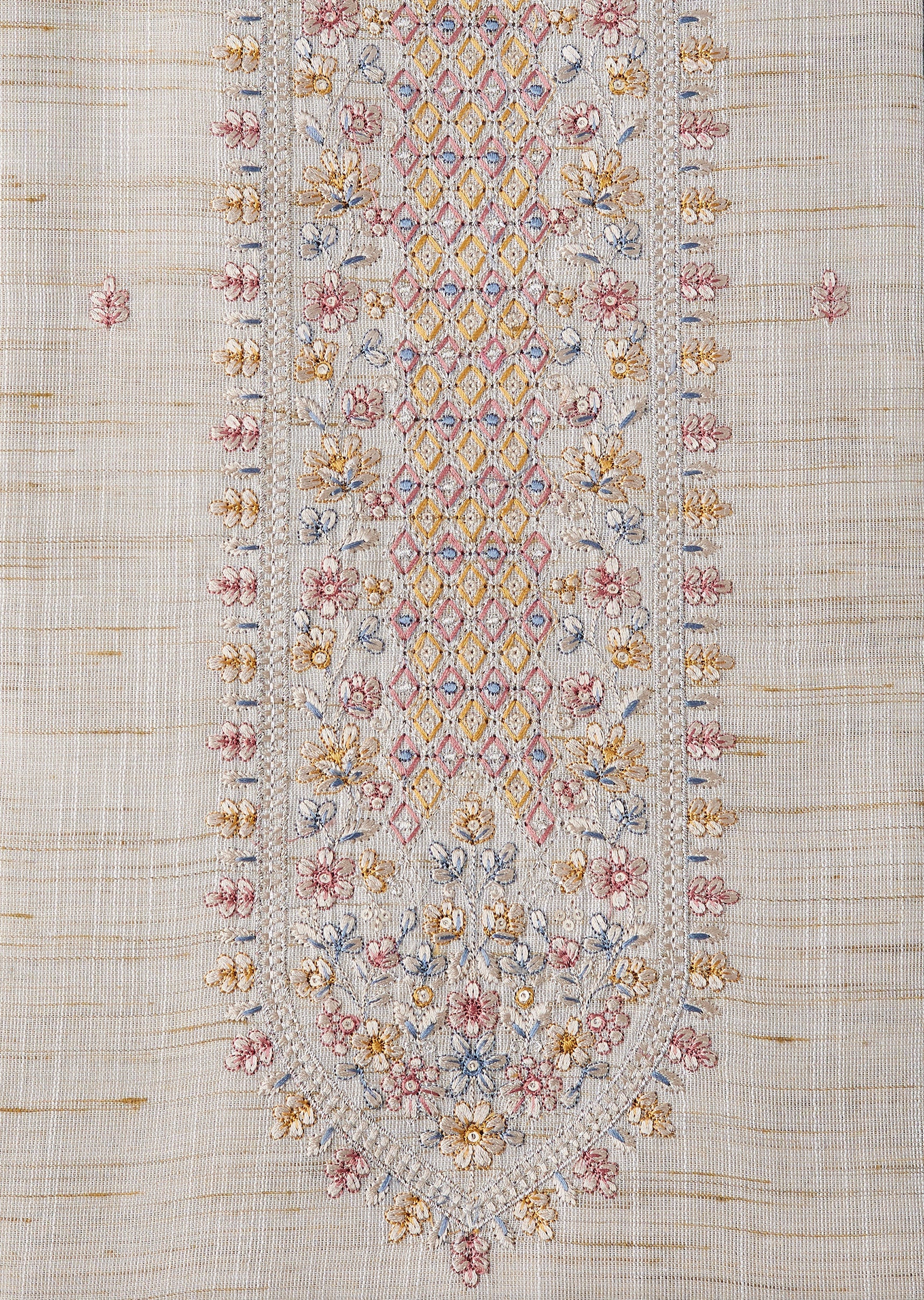 8161-beige-linen-printed-unstitched-suit-2.jpg Beige Linen Printed Unstitched Suit
