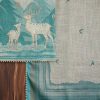 Aqua Blue Linen Unstitched Suit