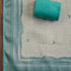 Aqua Blue Linen Unstitched Suit
