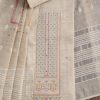 Ivory Linen Embroidered Unstitched Suit Set