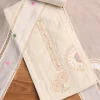 Ivory Chanderi Embroidered Unstitched Suit Set