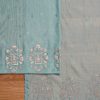 Soft Blue Chanderi Embroidered Unstitched Suit Set