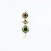 Gold Plated Multicolored Kundan Polki Short Necklace Set With Earrings