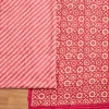Rani Pink Chanderi Printed Unstitched Suit Set