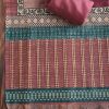 Rose Pink Dola Silk Printed Unstitched Suit Set