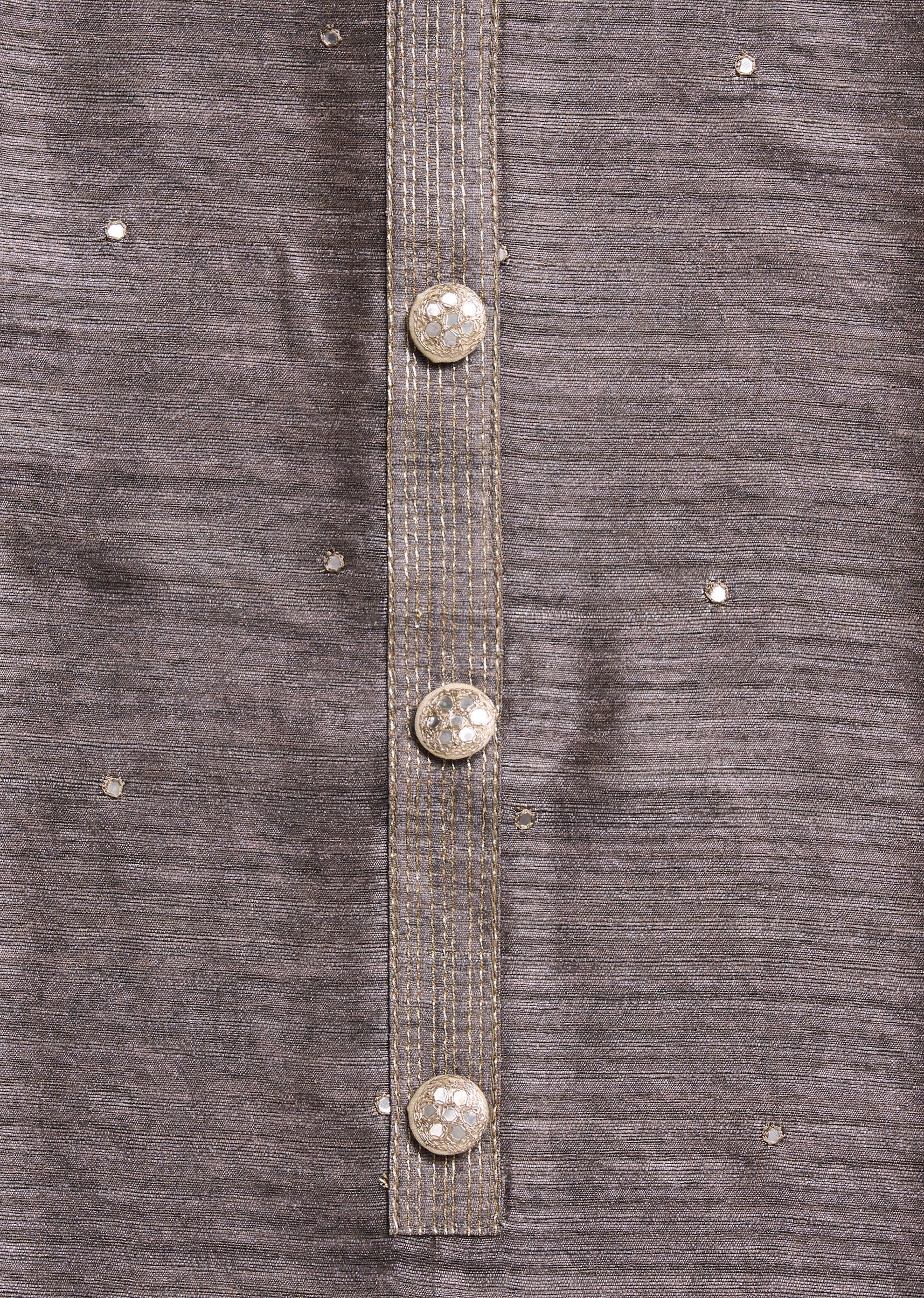 Grey Dola Silk Unstitched Suit Set