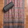 Grey Dola Silk Unstitched Suit Set