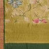 Mehendi Green Chanderi Embroidered Unstitched Suit Set