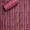 Pink Chanderi Printed Unstitched Suit Set