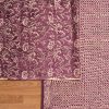 Purple Chanderi Printed Unstitched Suit Set
