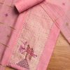 Pink Linen Unstitched Suit Set