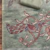 Mint Green Chanderi Unstitched Suit With Printed Dupatta