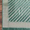 Sky Blue Chanderi Unstitched Suit With Dupatta