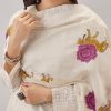 Off White Thread Work Palazzo Set