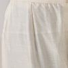 Off White Thread Work Palazzo Set