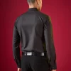 Grey Patchwork Embellished Mens Shirt