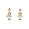 Emerald Drop Statement Earrings