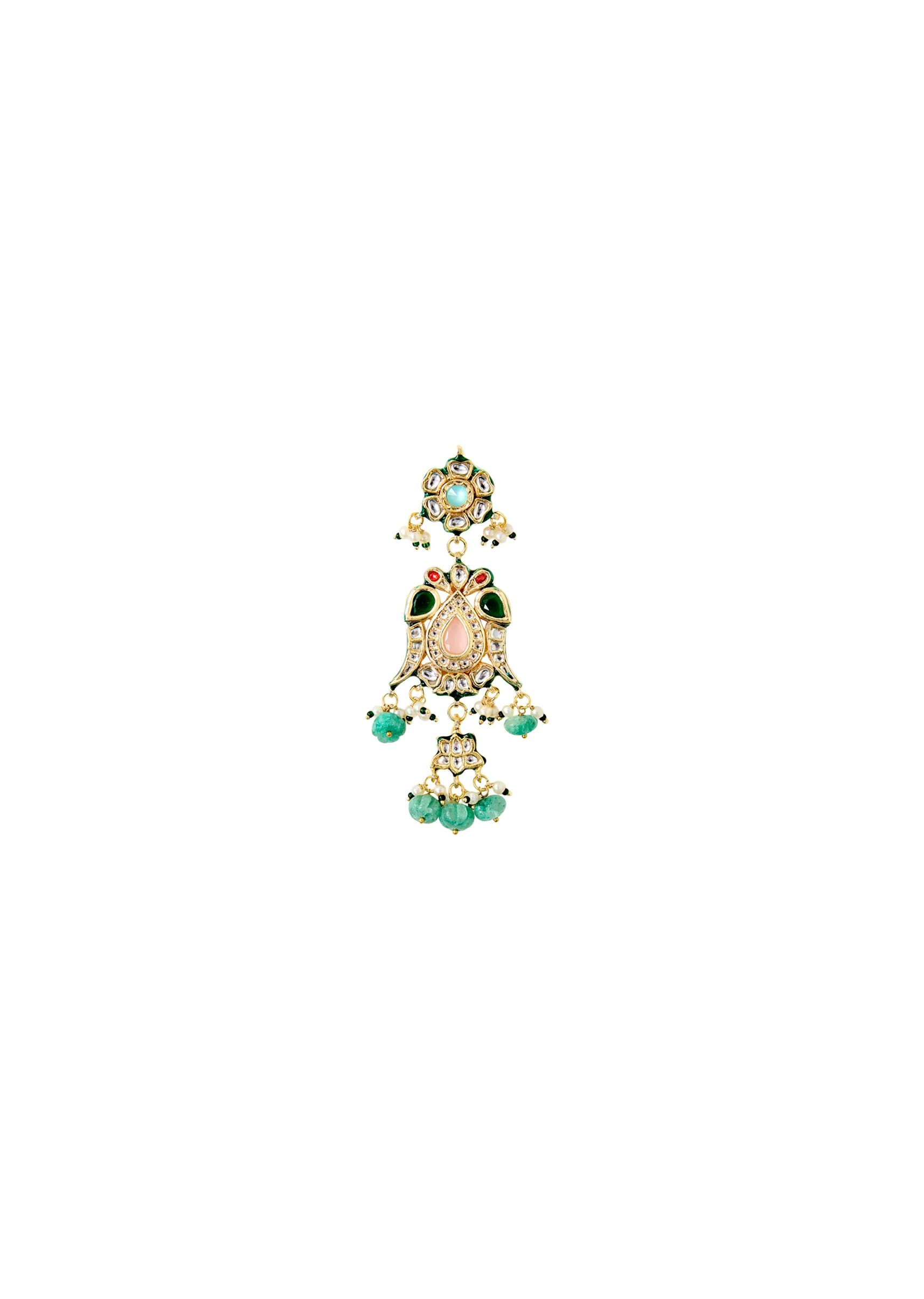 Emerald Drop Statement Earrings