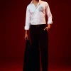 White Embellished Silk Blend Party Shirt